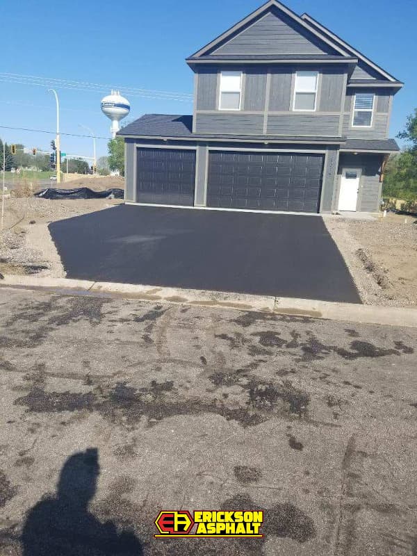 new construction with driveway