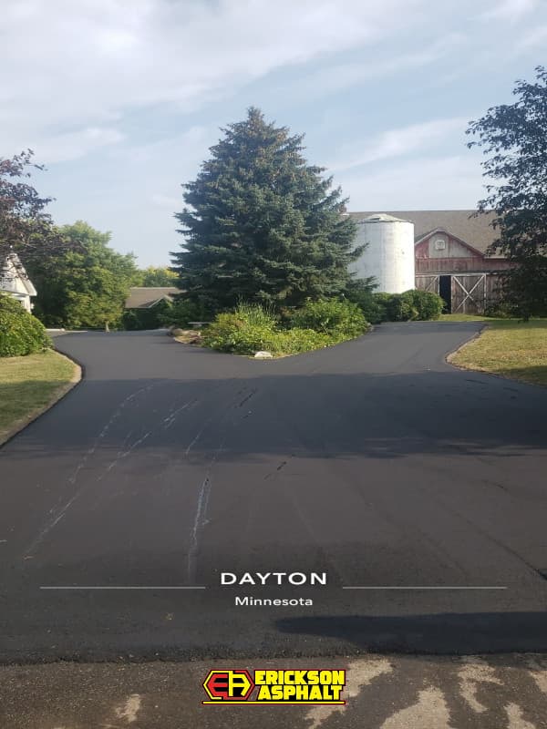 driveway with a split