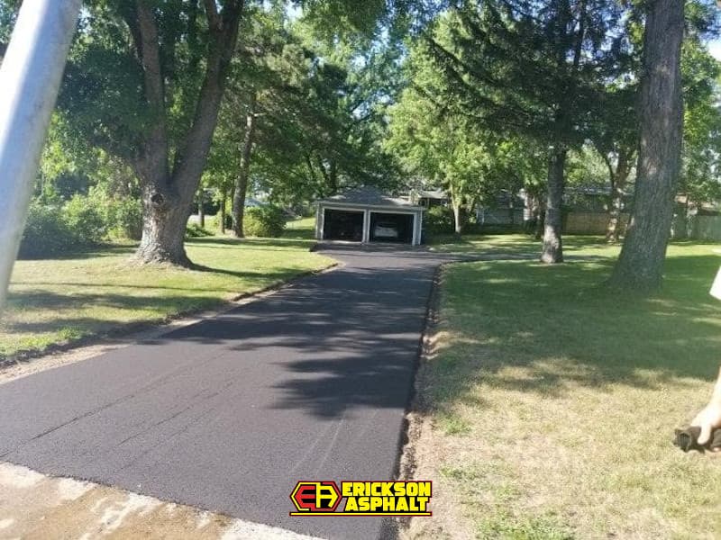 driveway which has just been installed