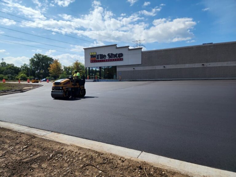 The Tile Shop parking lot paving