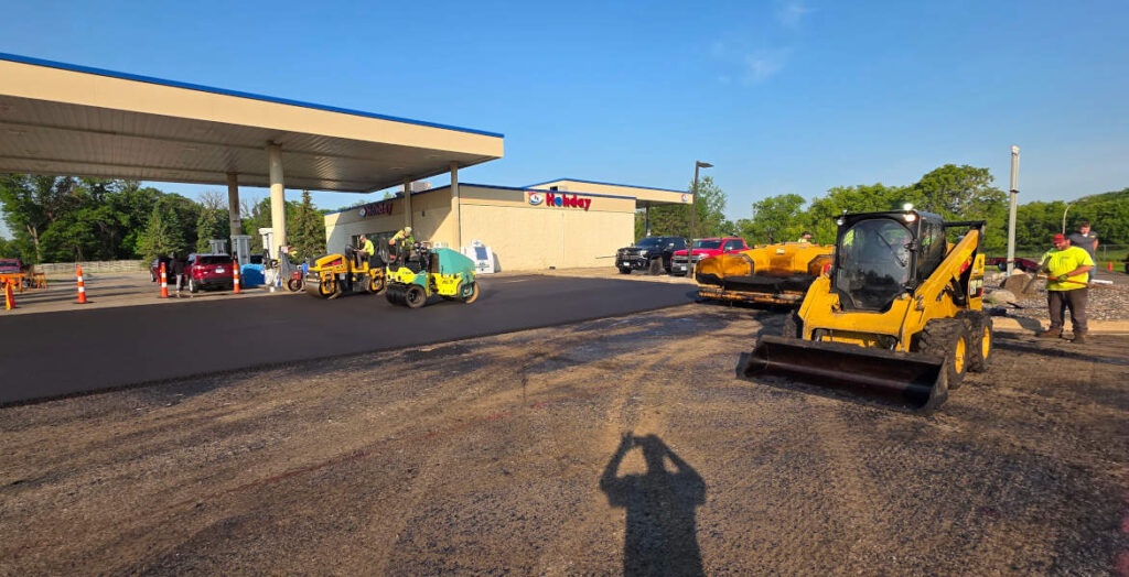 rolling asphalt overlay
