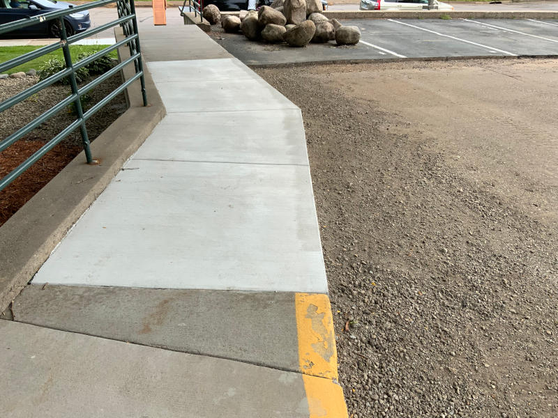 Sidewalk repair completed