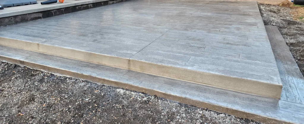 concrete-patio-forest-lake